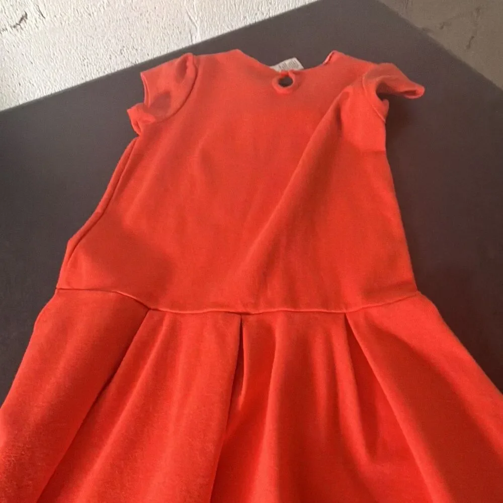 Gymboree Girls Size 8 Red Fit & Flare Knee Dress Short Sleeve Rhinestone